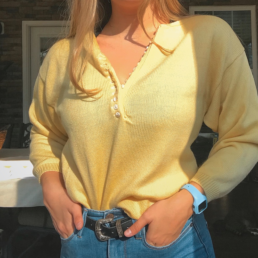 Yellow Vintage Sweater